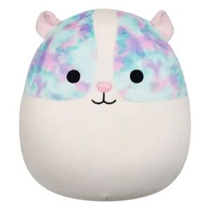 Squishmallows Guinea Pig With Multicolored Eyepatches Rhys
